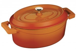 Пилешко с боб в чугунен съд 29 Овална чугунена тенджера LAVA, серия тренди