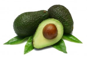 avocado and leaves