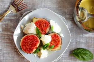fresh figs stuffed with cheese