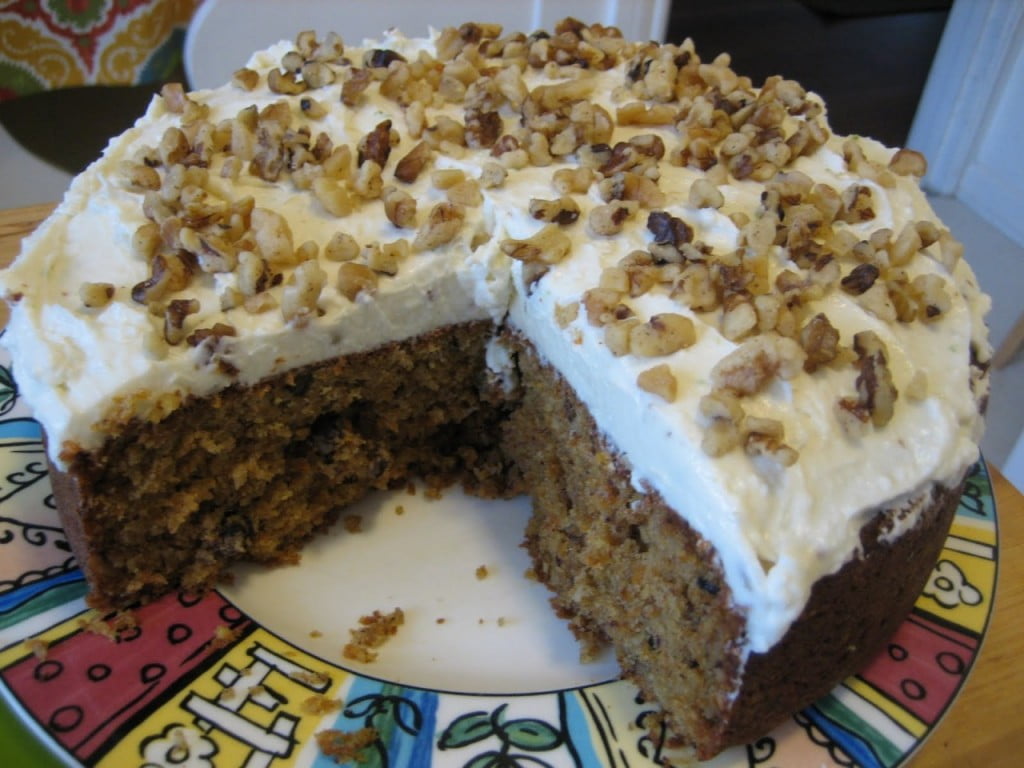 0 Inside the carrot cake