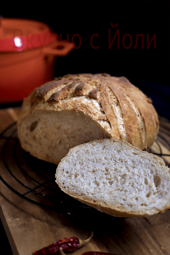 Селският хляб без месене на Йоли 2 Brot 032 Yoli 1