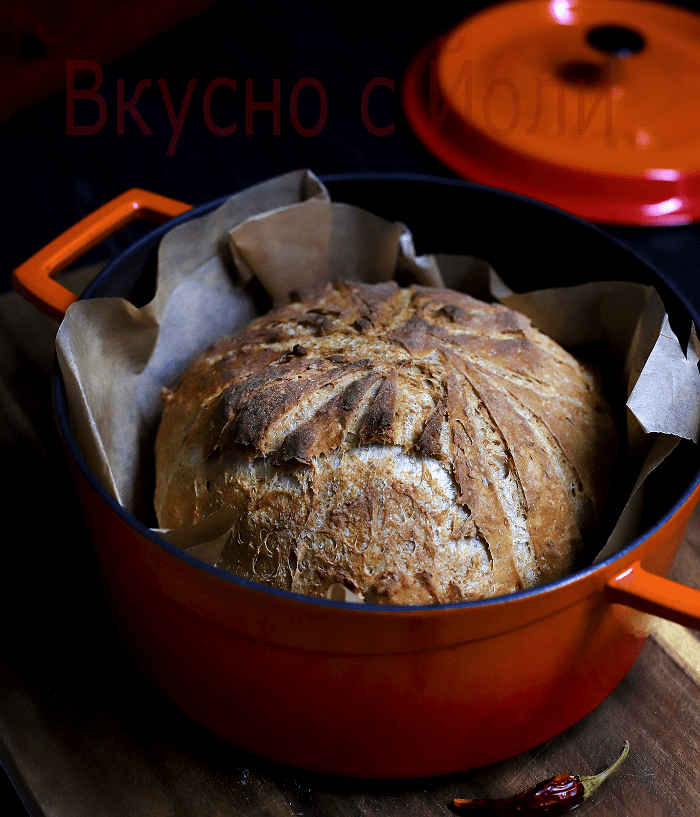 Селският хляб без месене на Йоли 1 Brot Yoli Front