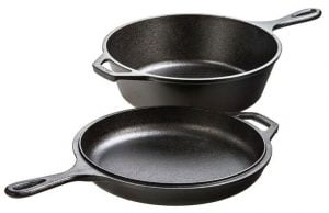 Lodge LCC3 Cast Iron Combo Cooker Pre Seasoned